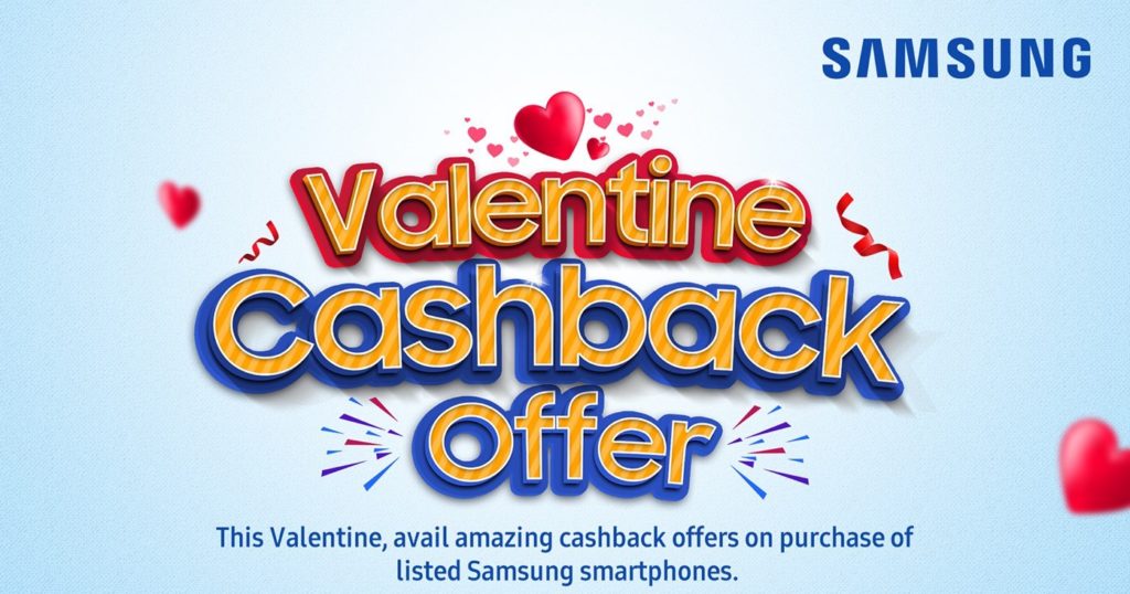 Valentine Cashback Offer Samsung